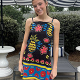 IONIAN CHARM BLACK SHIFT DRESS