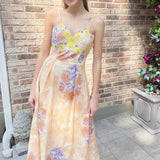 BUTTERFLY KISSES EMBROIDERED MIDI DRESS