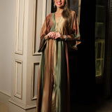 MOONLIT LAGOON OMBRE SATIN KIMONO DRESS