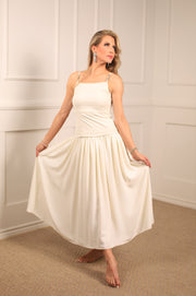 BARRETT MIXED MEDIA IVORY DRESS