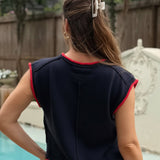 HEARTLAND USA KNIT SWEATER TOP