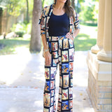 ONLINE EXCLUSIVE:  RODEO BOUND WESTERN COWBOY GRAPHIC PRINT BLAZER