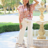 AUTUMN STROLL PRINT BLOUSE
