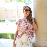 AUTUMN STROLL PRINT BLOUSE