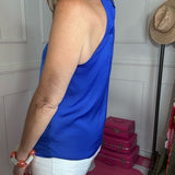 IT'S TRADITION ROYAL BLUE SLEEVELESS TANK