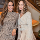 SHIMMERING SCENE LONG SLEEVE BLOUSE