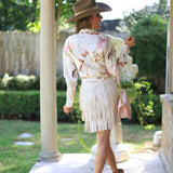 ONLINE EXCLUSIVE:  WILD WEST DREAMERS CREAM BLUSH RODEO BLOUSE