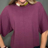 FULL OF WARMTH MERLOT KNIT SWEATER