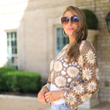 ONLINE EXCLUSIVE: CUE THE BOHO CROCHET CROP SWEATER