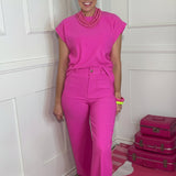 ALWAYS ON THE GO MAGENTA PANTS