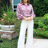 PAISLEY MOMENTS MAUVE EMBROIDERED TOP