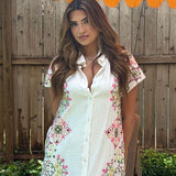 SWEET TALK AND SUNSHINE EMBROIDERED DRESS