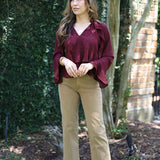 PATH TO GREATNESS WINE RUFFLE TOP