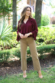 PATH TO GREATNESS WINE RUFFLE TOP