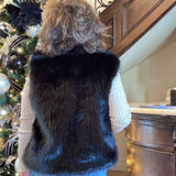 WEEKEND IN PARIS FAUX FUR VEST