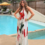 PROMISE IN BLOOM FLORAL PLEATED MAXI DRESS