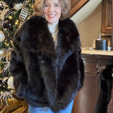 FIRESIDE CHAT FAUX FUR COAT - BLACK, BEIGE, TAUPE, COFFEE