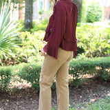 PATH TO GREATNESS WINE RUFFLE TOP