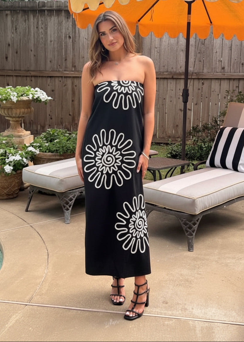 black boutique dresses It Goes On Shift Dress Shop the Mint 60% polyester 40% viscose BLACK DRESSES | Bloom West