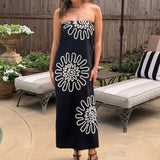 VIP FLIGHT STRAPLESS BLACK DRESS