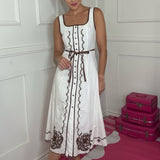 TOES IN THE SAND IVORY MIDI DRESS