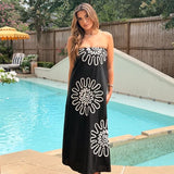 VIP FLIGHT STRAPLESS BLACK DRESS
