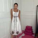 TOES IN THE SAND IVORY MIDI DRESS