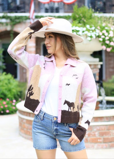 MANE ATTRACTION  KNIT CARDIGAN SWEATER