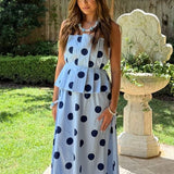 ALWAYS YOUR GIRL POLKA MAXI DRESS