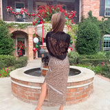 SHIMMERING SMILE CHEETAH PRINT SEQUIN SKIRT