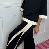 COMFORTABLE CHARM COLORBLOCK PANTS