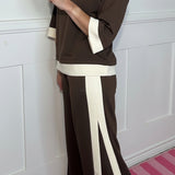 COMFORTABLE CHARM COLORBLOCK PANTS