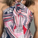 CHIC MODE HALTER MINI DRESS