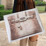 THE FINER THINGS DESIGNER SHOPPING BAG - TAUPE OR BLACK