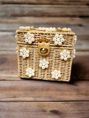 PRETTY IN PEARLS DAISY BAG by JENNA LEE - ASSORTED COLORS