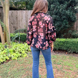 FIRST PICK LONG SLEEVE FLORAL TOP