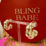 ALLIE GOLD CHUNKY HOOPS