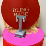 HARPER RIBBED HOOP EARRINGS - GOLD OR SILVER