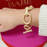 ERICA TOGGLE CHAIN GOLD BRACELET