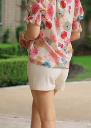 NOT SO BASIC ECRU SHORTS