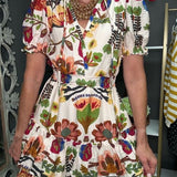 WILD GARDEN SANTORINI MINI DRESS