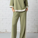COZY NIGHT IN WIDE LEG PANTS
