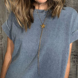 LONE STAR GOLD LARIAT NECKLACE