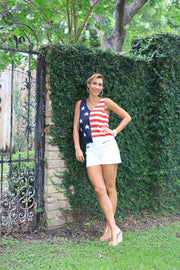 LIBERTY LANE SLEEVELESS KNIT TANK