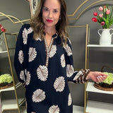 FOREVER CLASSIC BOTANICAL PRINT MIDI DRESS
