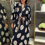 FOREVER CLASSIC BOTANICAL PRINT MIDI DRESS