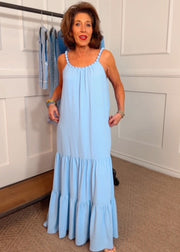 FEELING GIDDY SKY BLUE MAXI DRESS