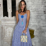 PRETTY LITTLE STRIPES MIDI DRESS