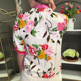 PARADISE LANE SHORT SLEEVE FLORAL TOP