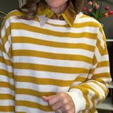 COASTAL EASE STRIPE SWEATER